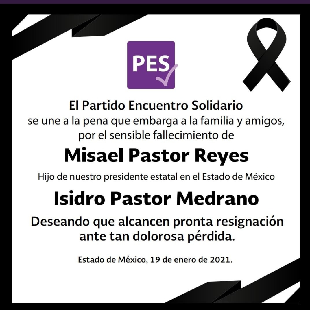 FALLECIÓ HIJO DE ISIDRO PASTOR